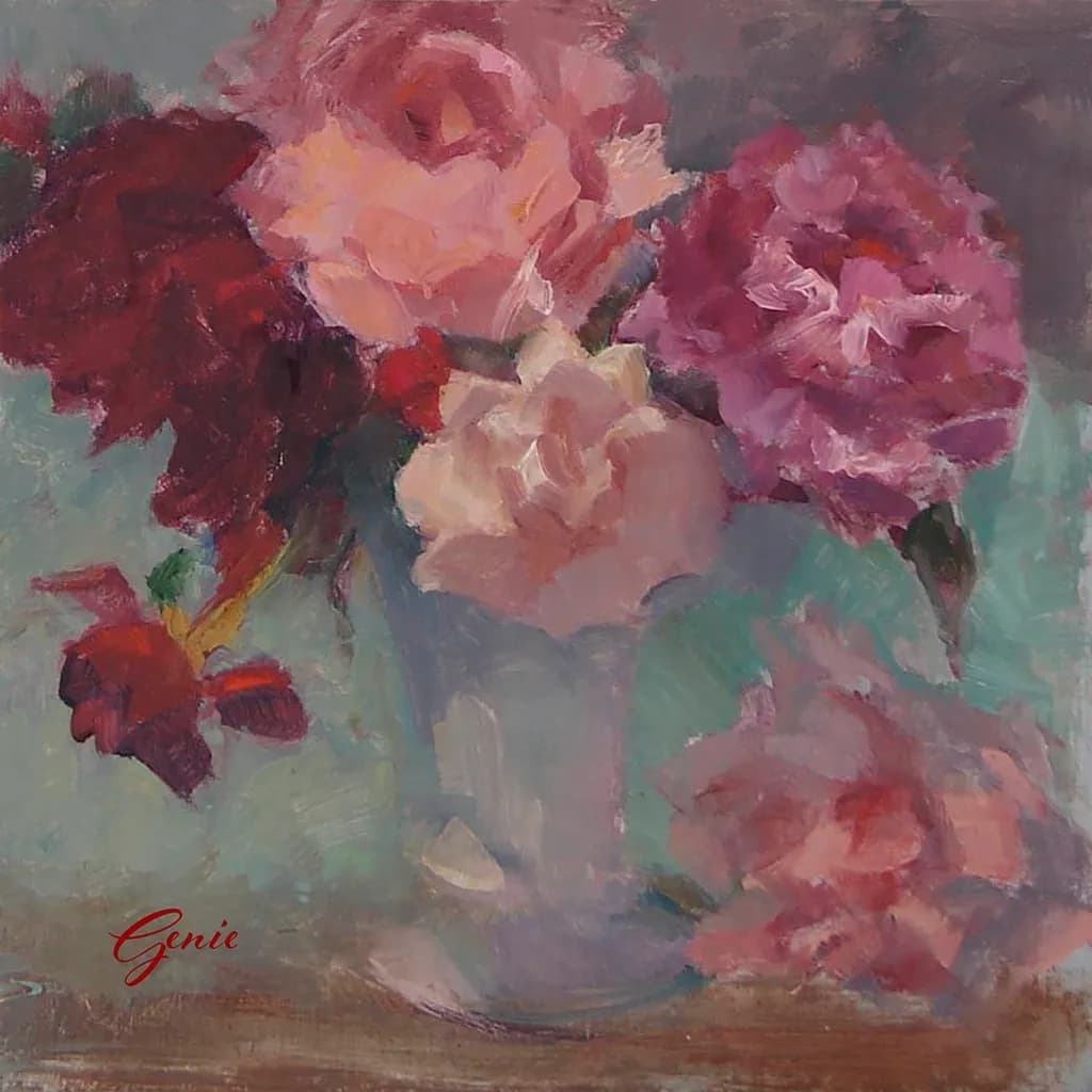 Whispers of Bloom: A Romantic Bouquet in Soft Hues