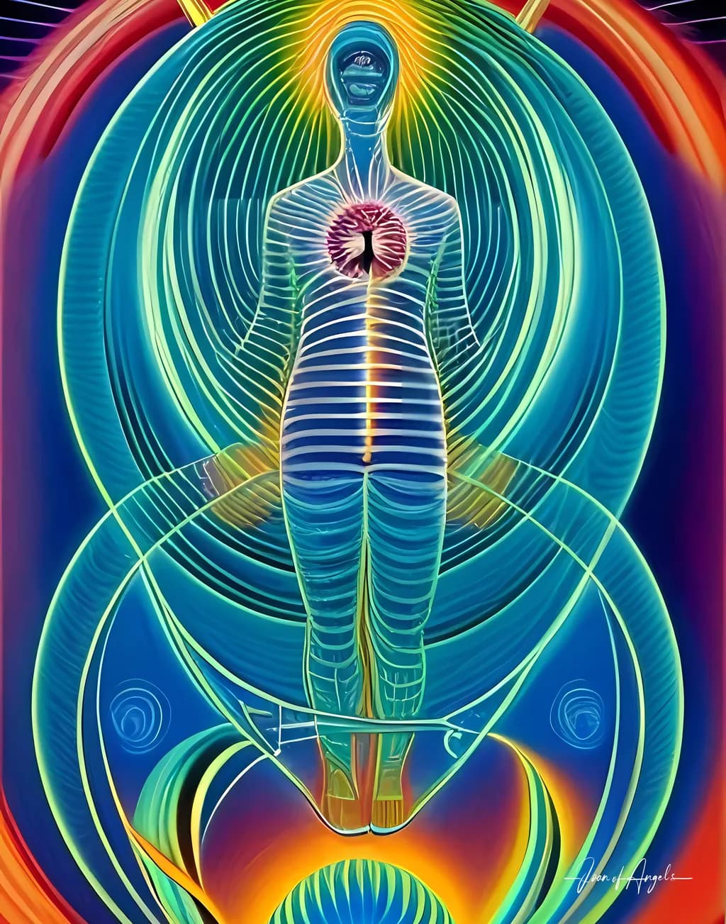 Radiant Energy: A Journey Through Spiritual Awakening and Abstract Meditation