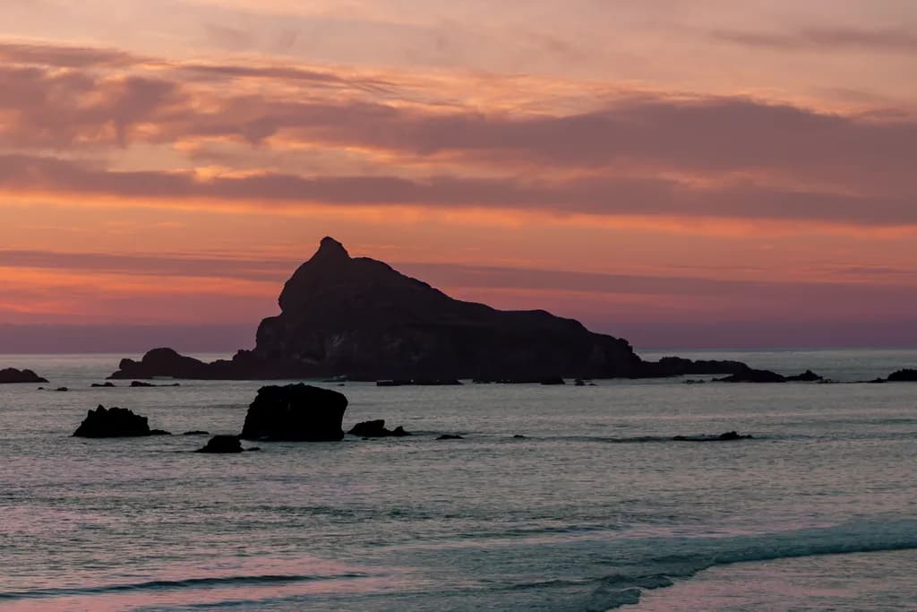 Rocky Coast Sunset