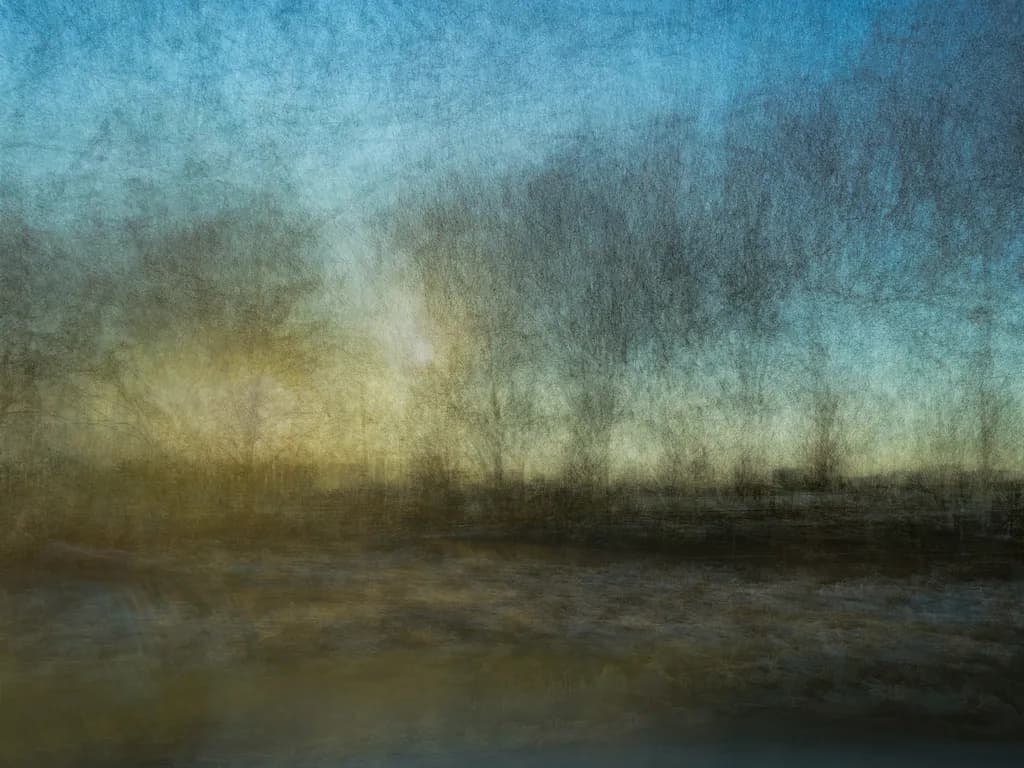 Whispers of Dawn: A Dreamy Landscape in Soft Hues