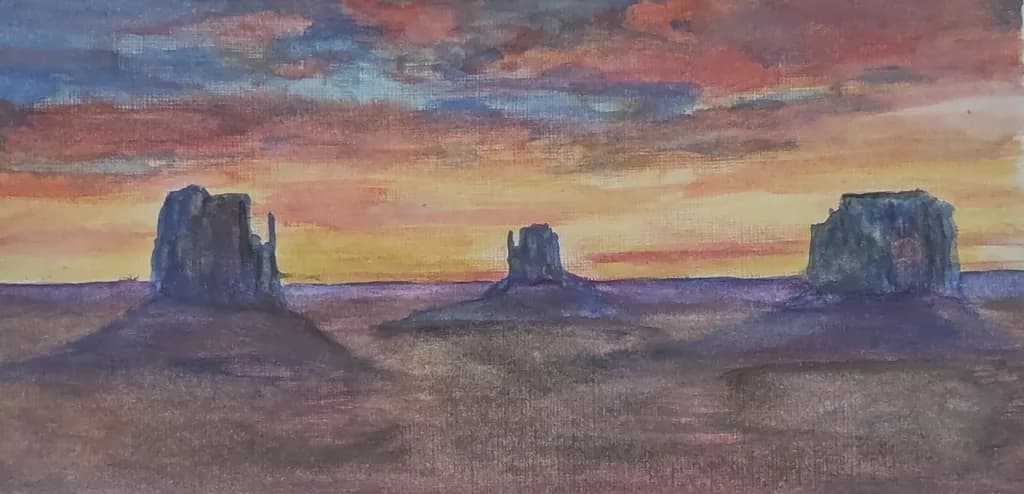Whispers of the Desert: A Sunset Over Monument Valley