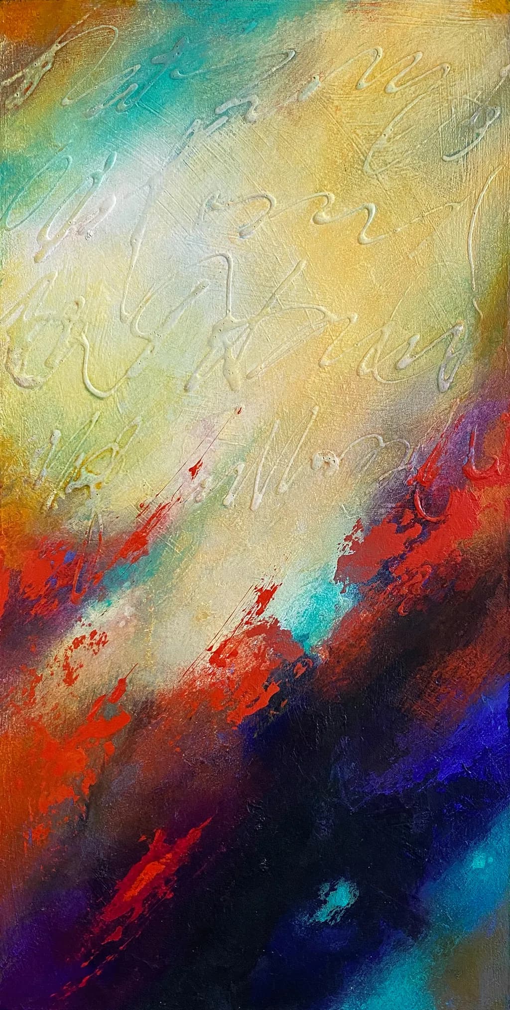 Whispers of Color: An Abstract Journey Through Emotion and Light