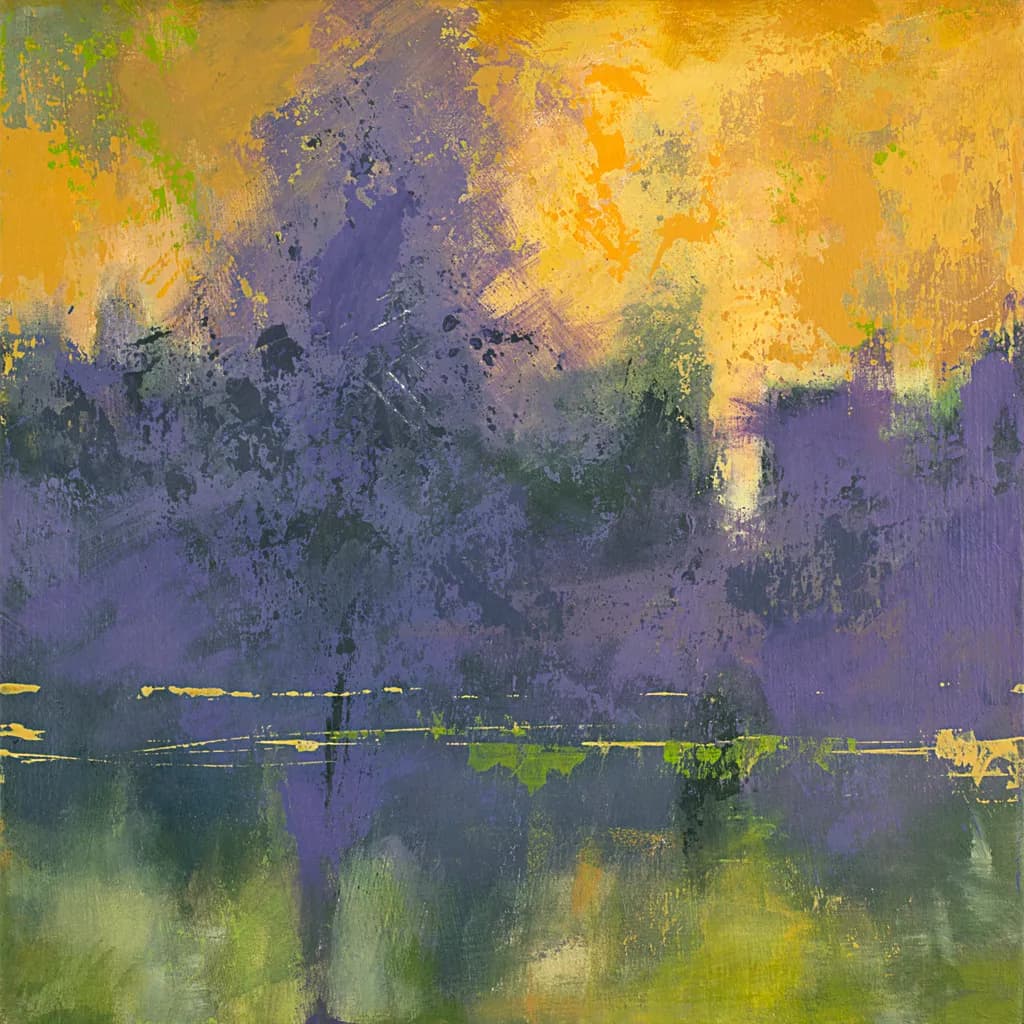 Vibrant Horizons: An Abstract Impression of Colorful Landscapes