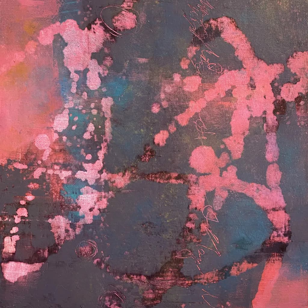 Vibrant Echoes: A Modern Abstract Journey Through Color and Texture