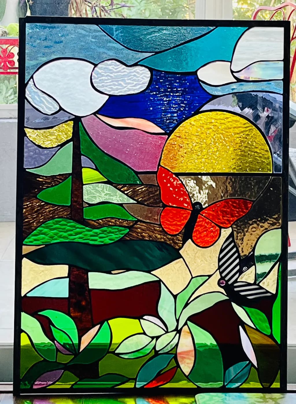 Butterfly Garden window commissioned 