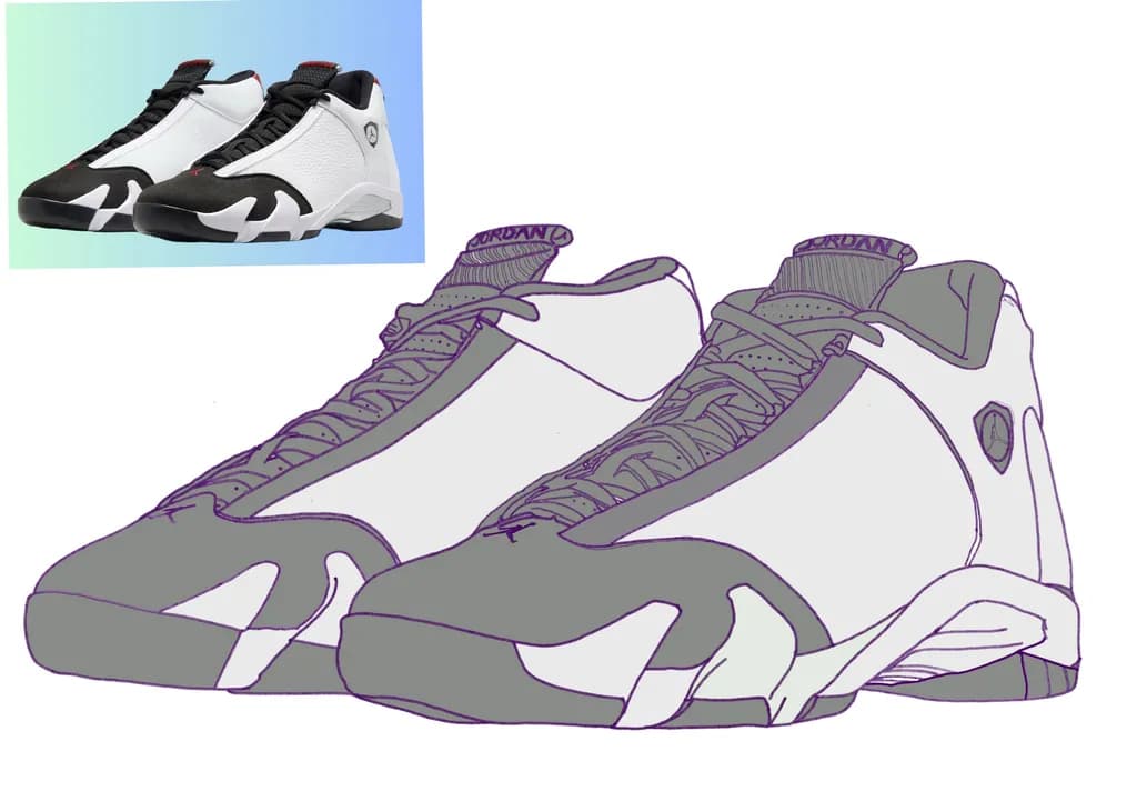 Sleek Silhouettes: A Contemporary Tribute to Iconic Sneakers