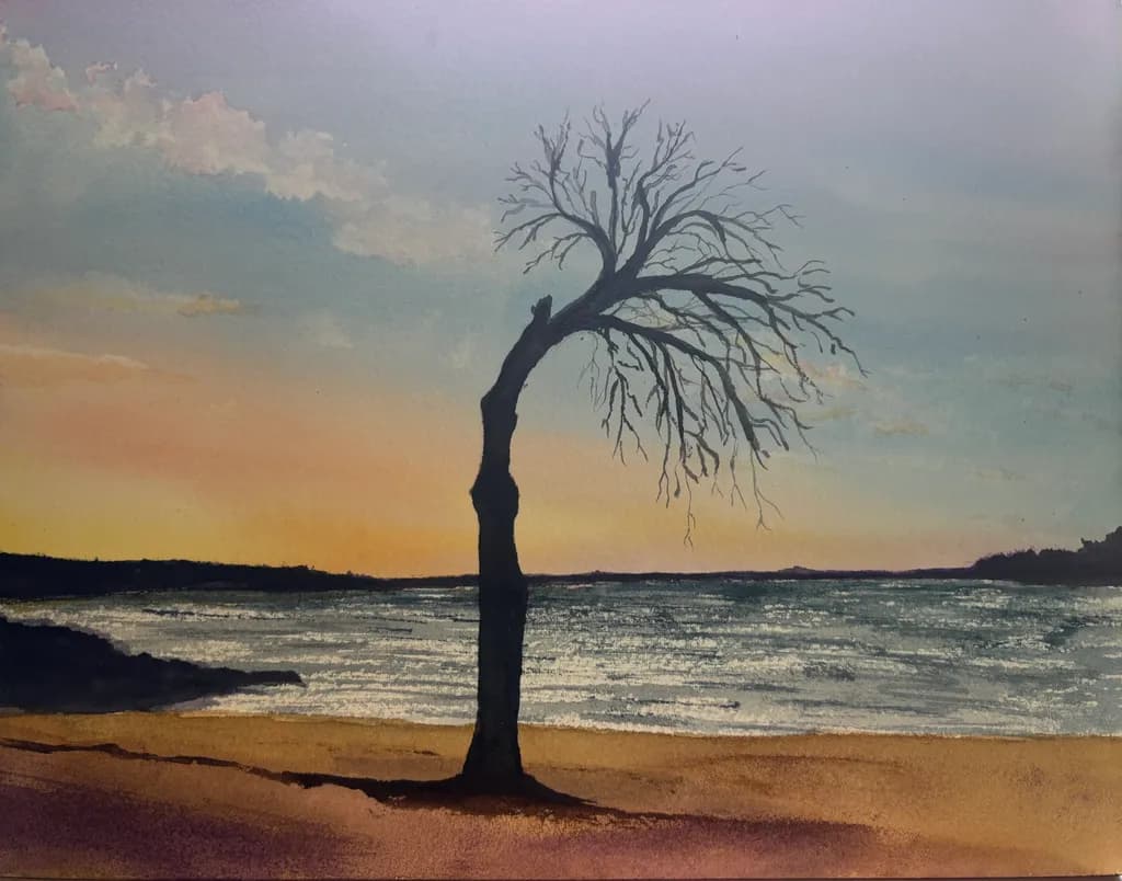 Bent Tree by the Shore