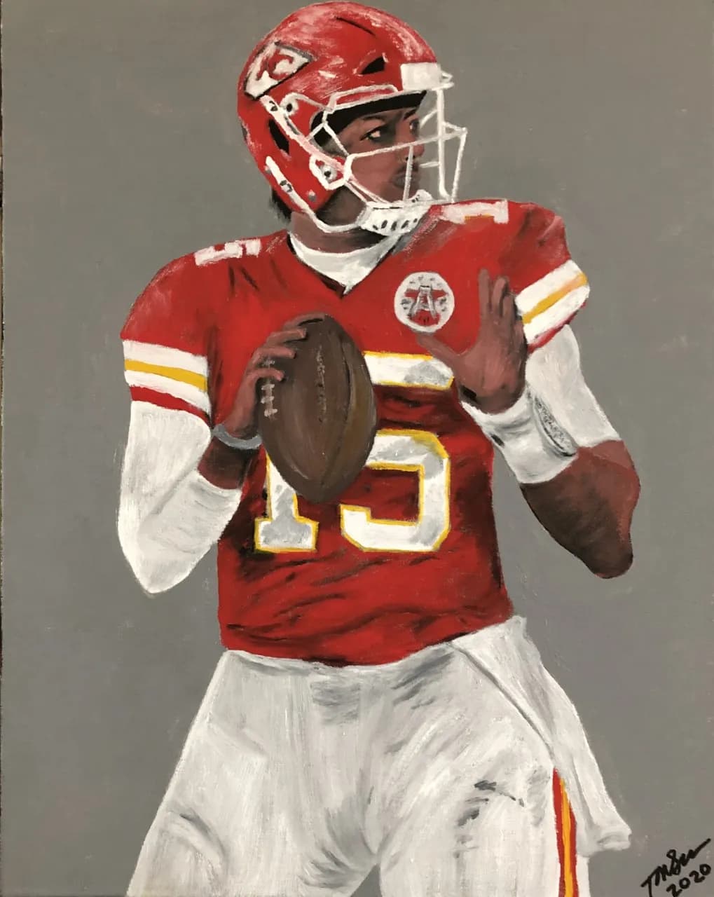 Dynamic Quarterback in Action: A Tribute to Athletic Mastery and Passion for the Game
