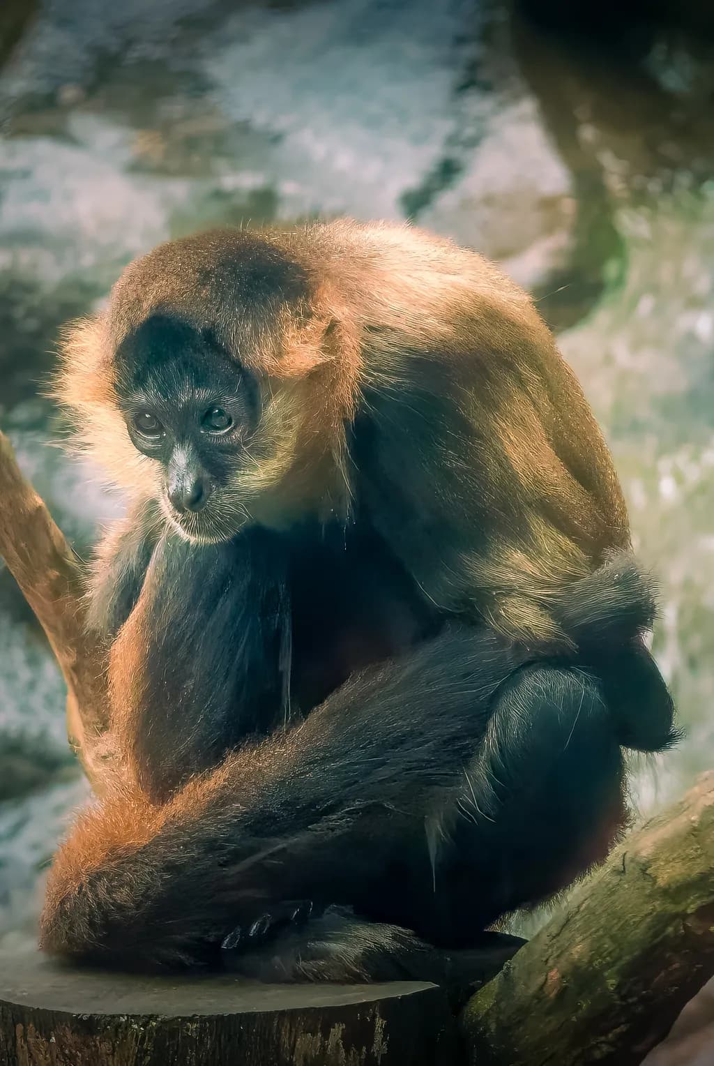 Nature's Whisper: A Primate's Reflection
