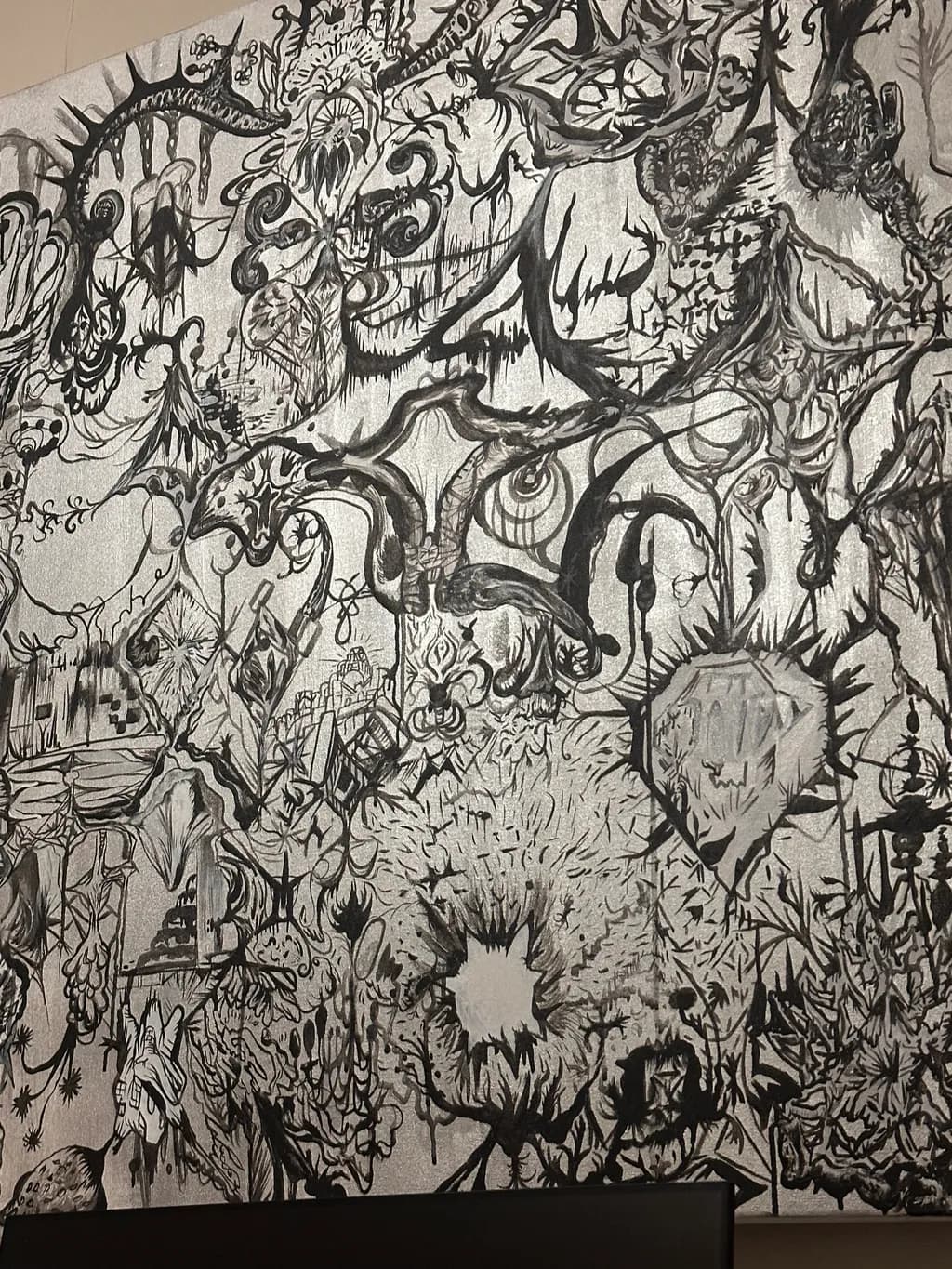 Chaotic Monochrome: An Abstract Exploration of Texture and Design