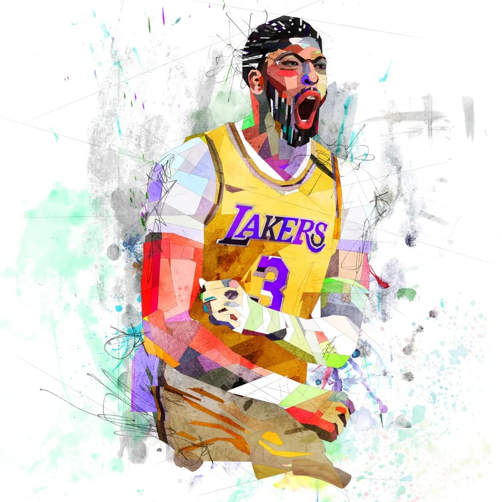 Dynamic Victory: A Vibrant Tribute to Passion and Power in Basketball Art