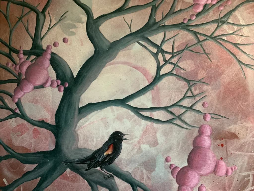 Whispers of Nature: A Harmonious Dance of Tree and Bird