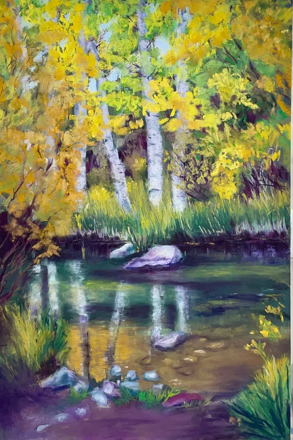 Birch Trees Reflection