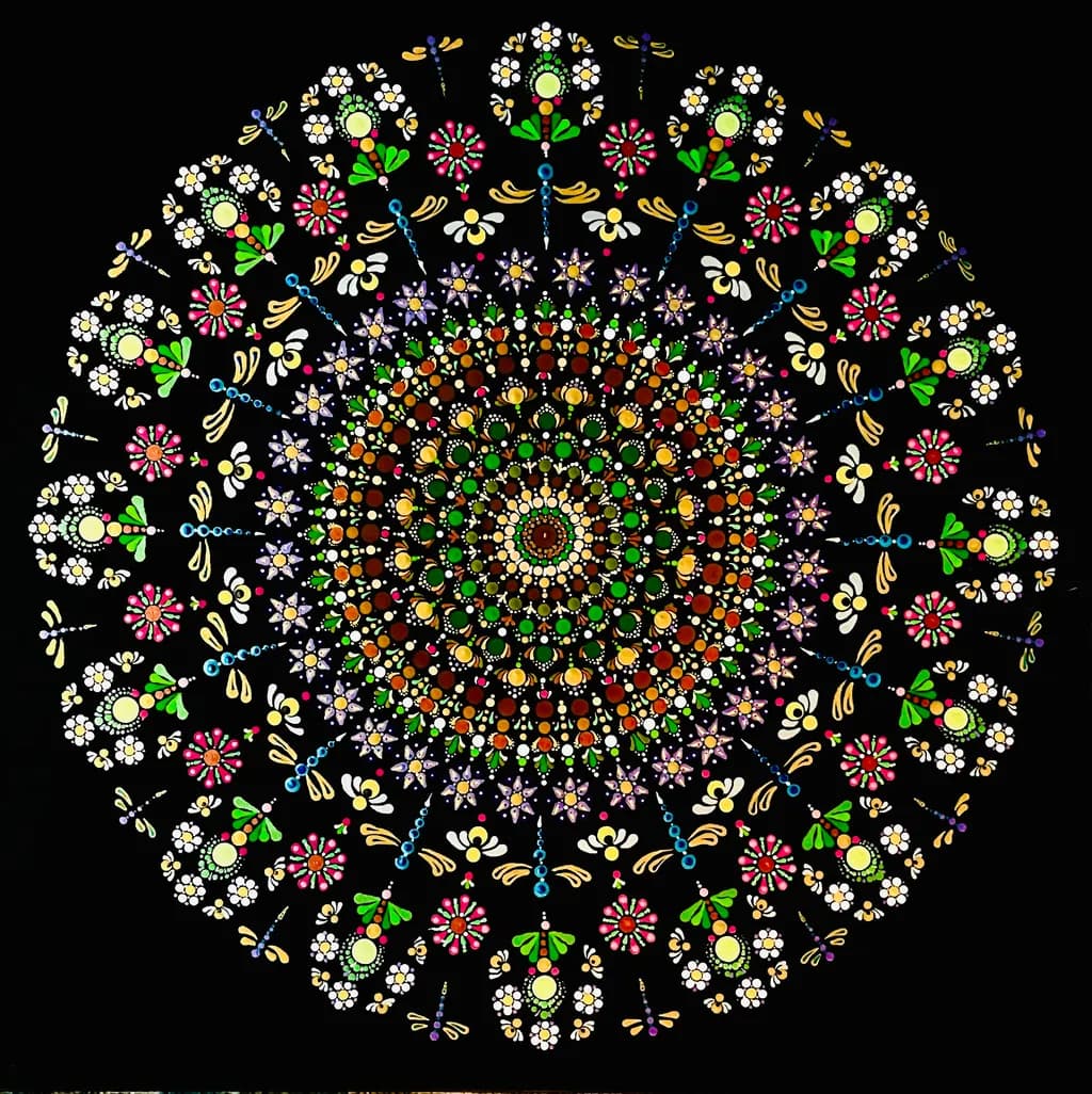 Floral Mandala Circle