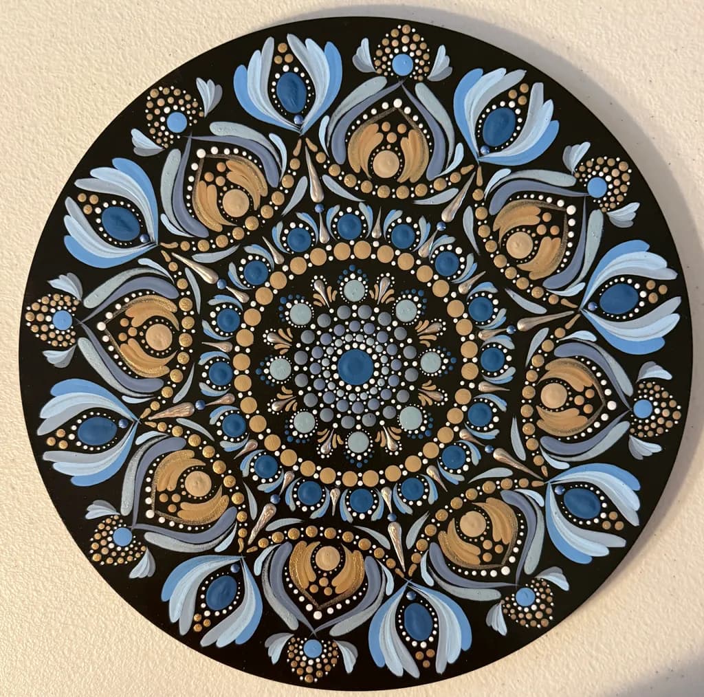 Blue Gold Mandala