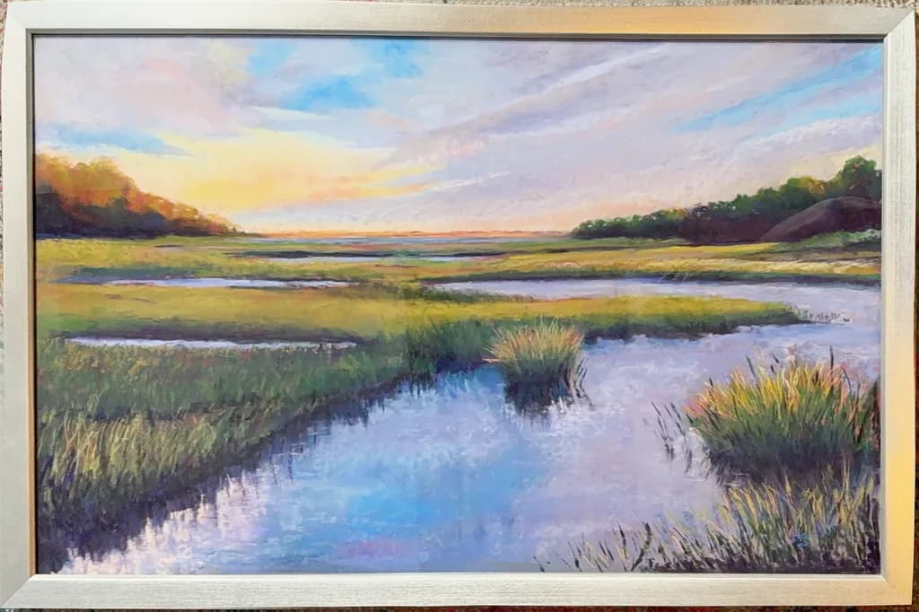 Tranquil Marsh Sunset