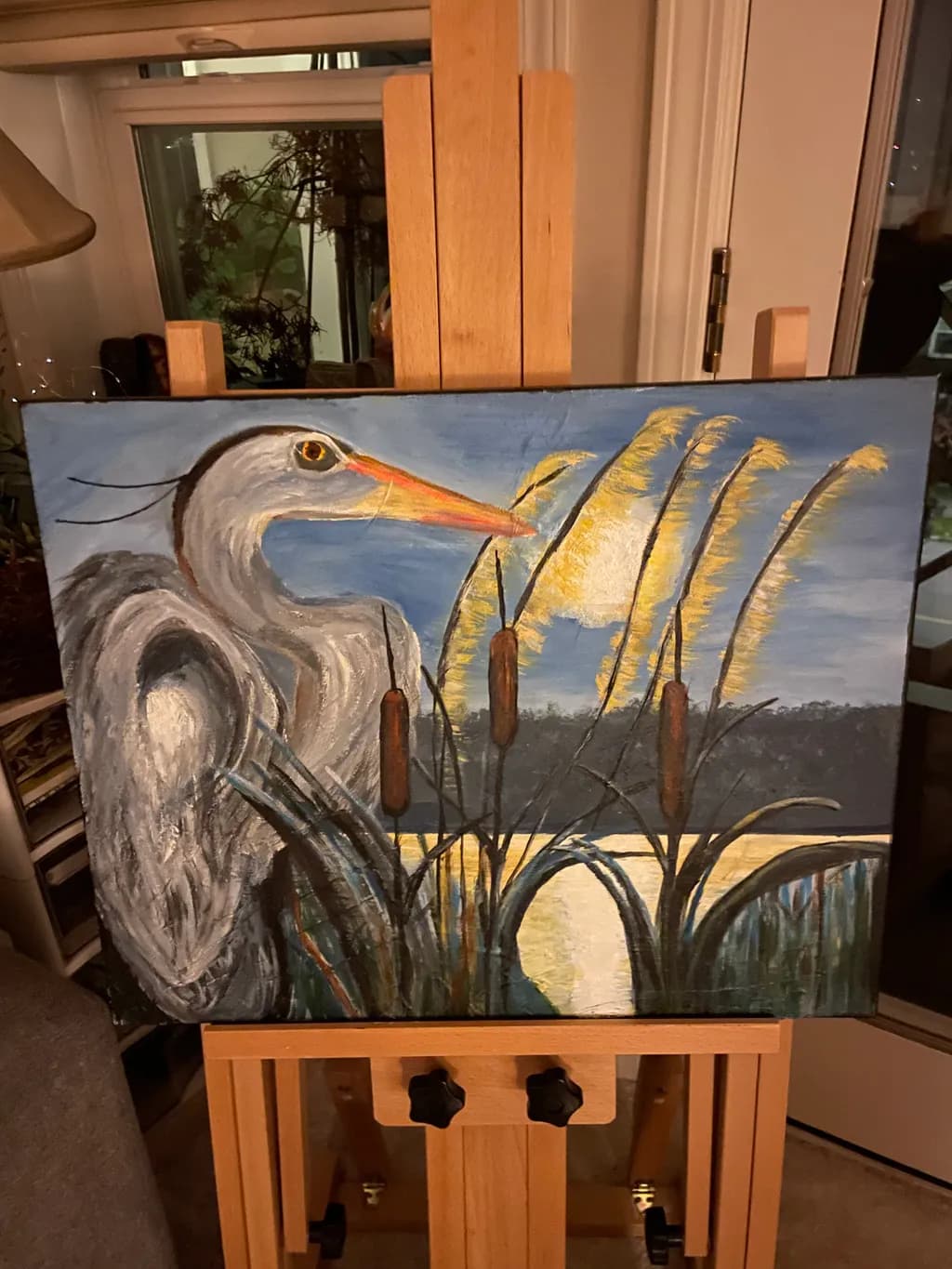 Heron in Reeds