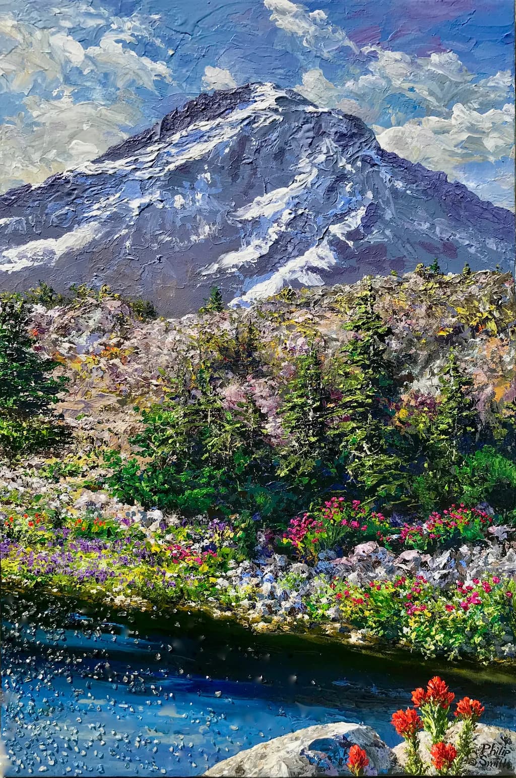 Majestic Mountain Reflections: A Vibrant Landscape of Nature's Beauty