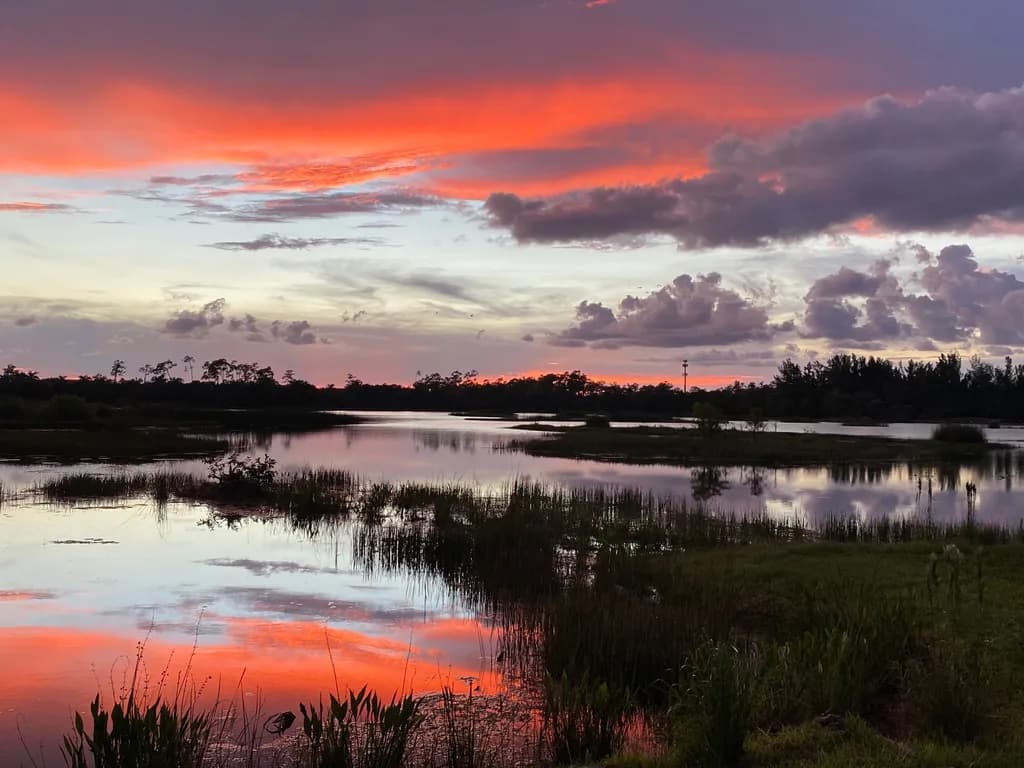 Whispers of Twilight: A Serene Sunset Over Tranquil Waters