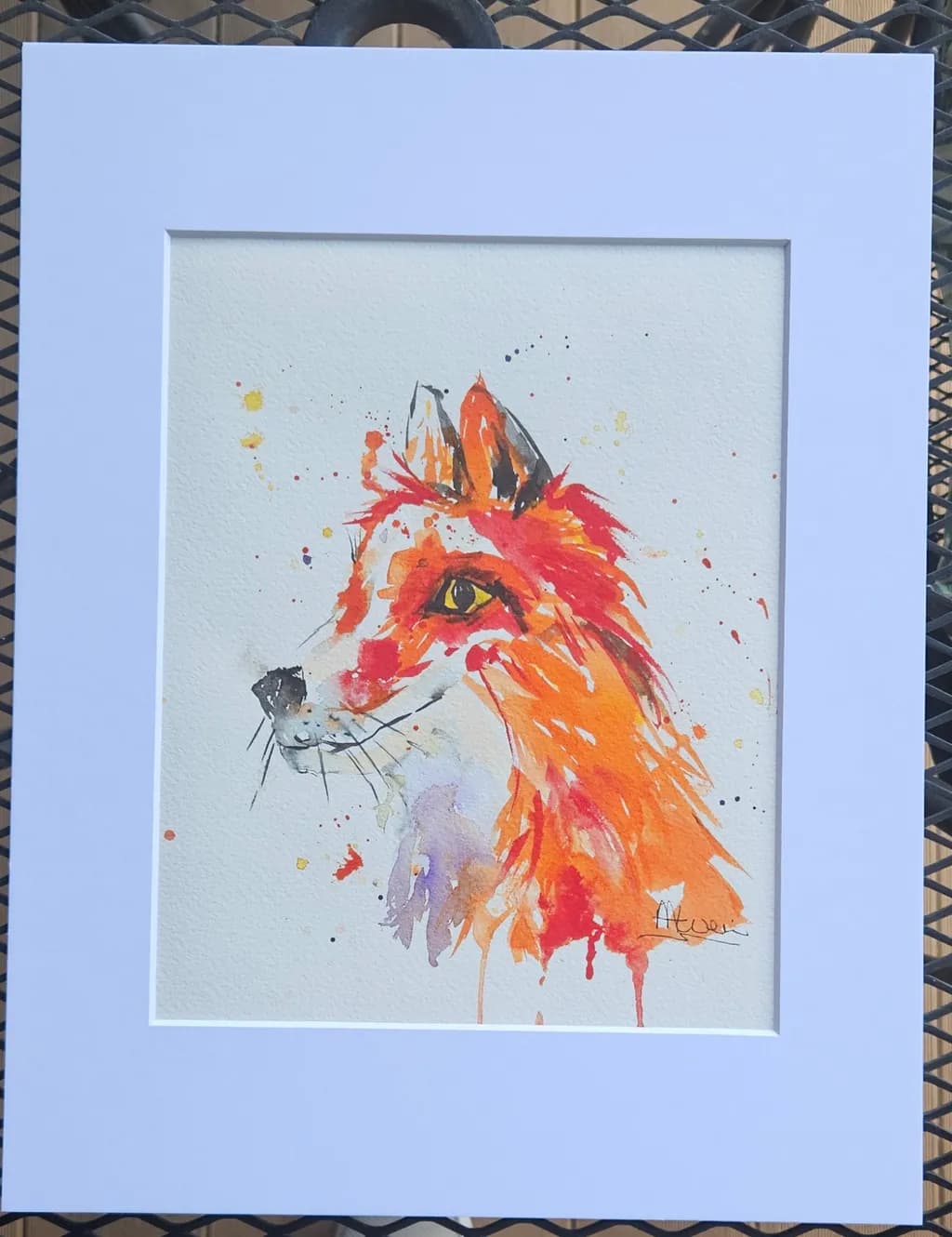 Colorful Fox Portrait