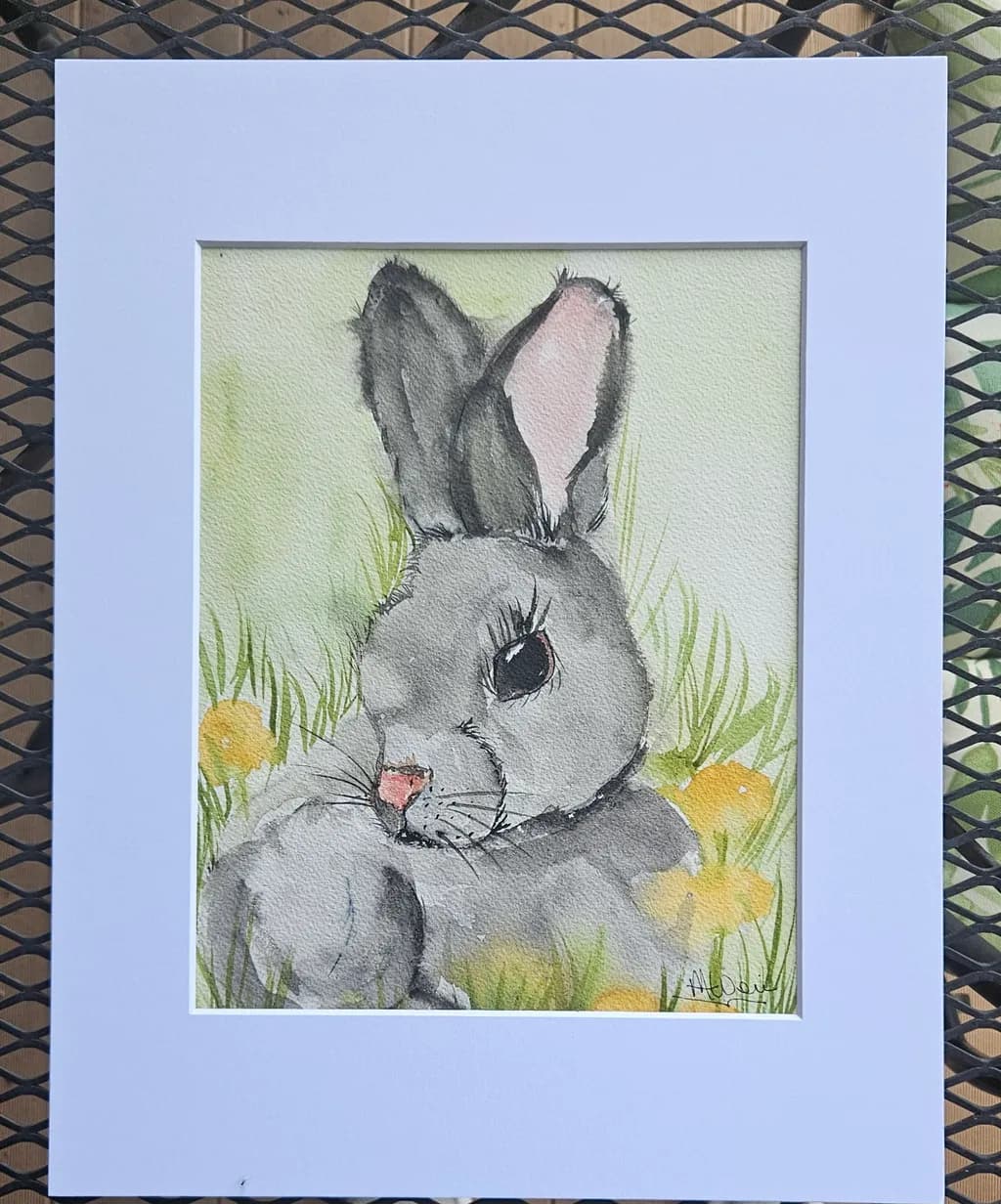 Rabbit Among Flowers
