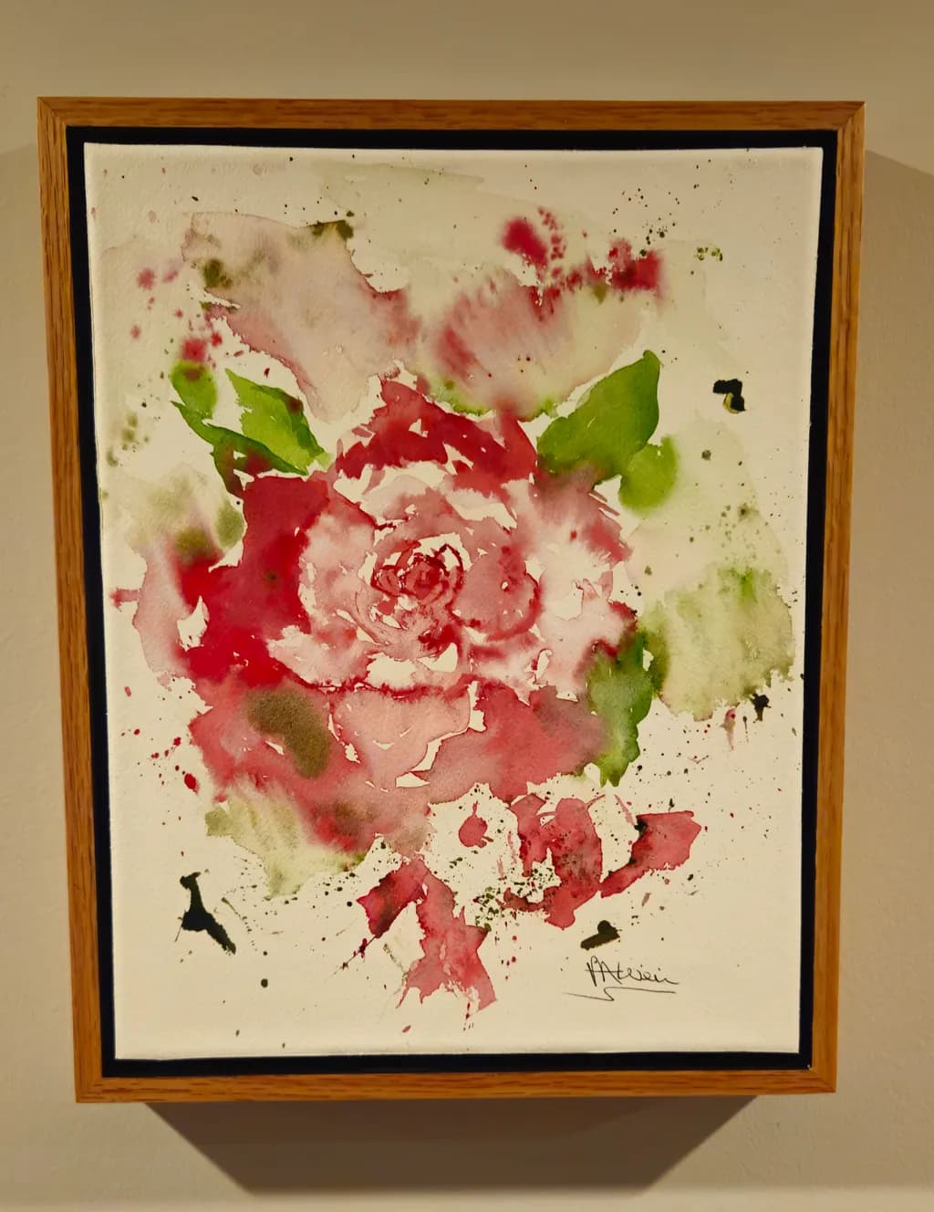 Whispers of a Rose: A Delicate Watercolor Bloom in Soft Hues