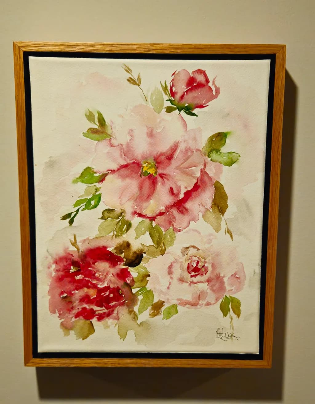 Whispers of Spring: A Delicate Watercolor Bouquet of Roses