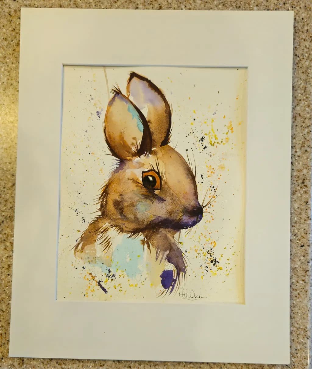 Colorful Rabbit Portrait