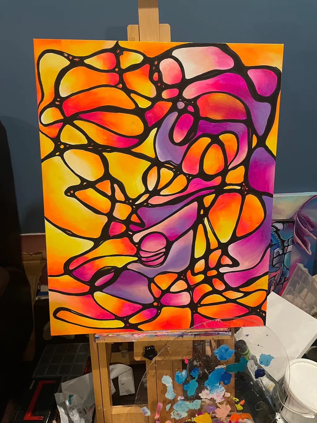 Vibrant Connections: A Dance of Color and Form in Abstract Expressionism