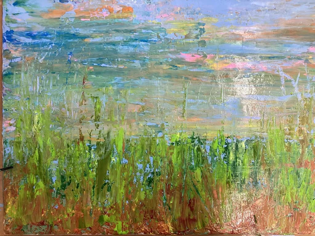 Whispers of Nature: A Serene Landscape in Vibrant Hues