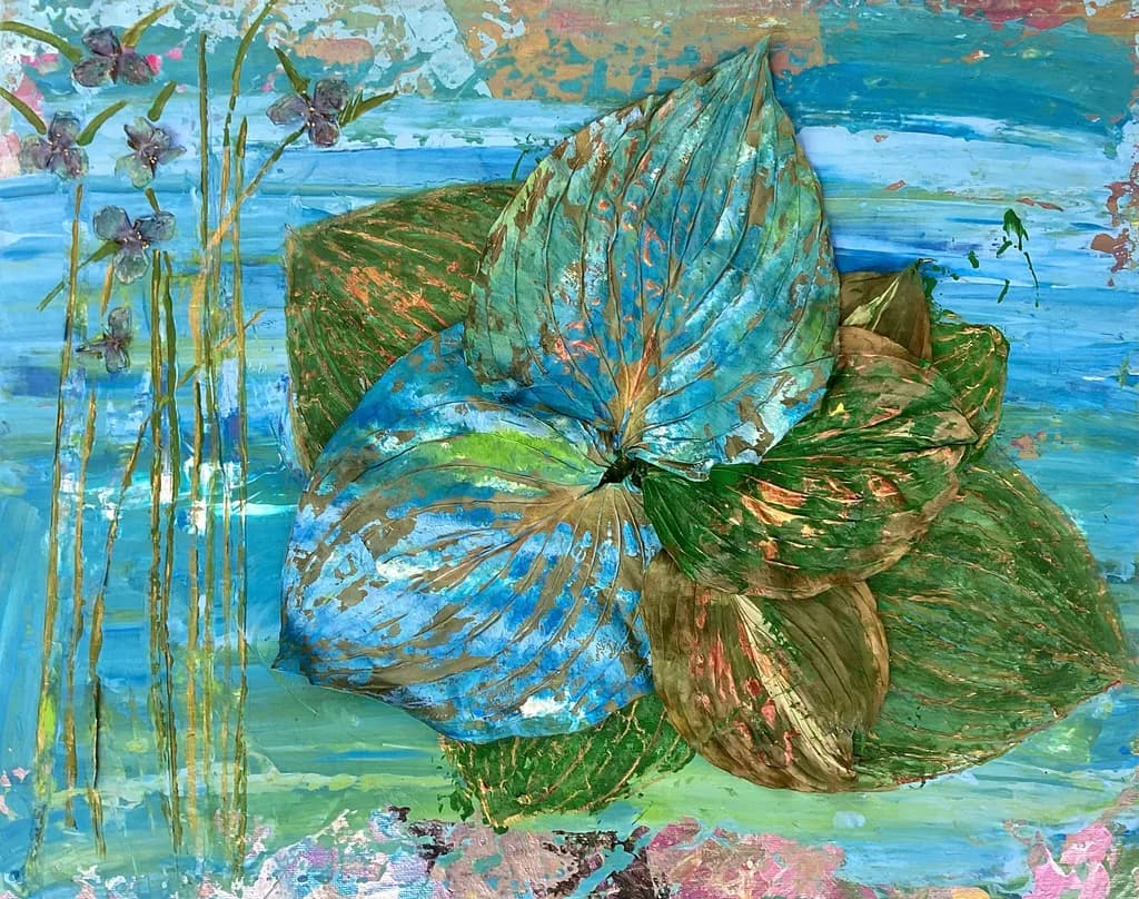 Whispers of Nature: A Vibrant Dance of Leaves and Blooms