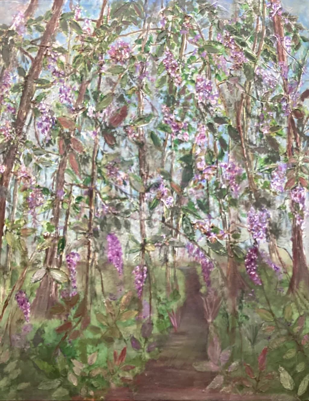 Whispers of the Wisteria: A Serene Path Through Nature's Embrace
