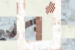 Rust Checkerboard Composition