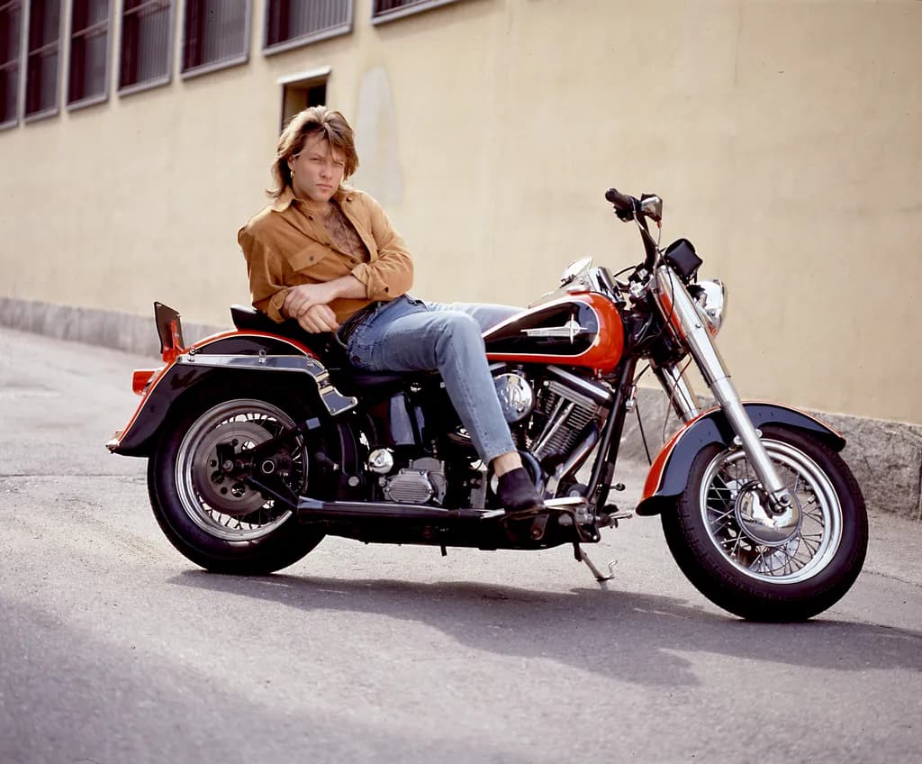 Vintage Freedom: A Relaxed Biker's Day Out on the Open Road