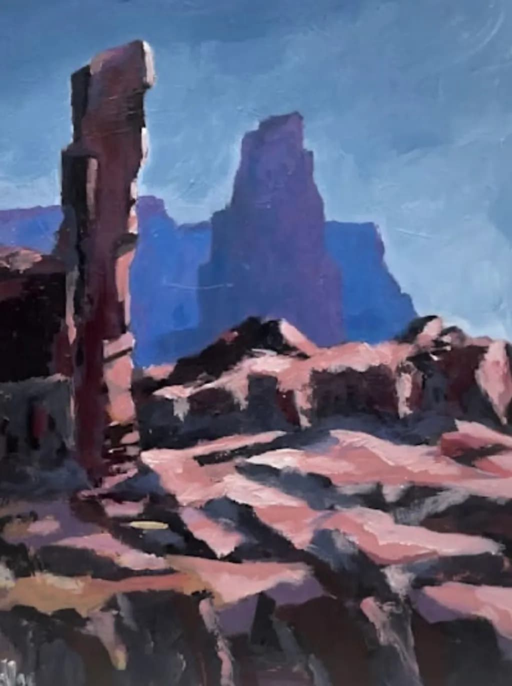 Sunlit Mesa Ruins