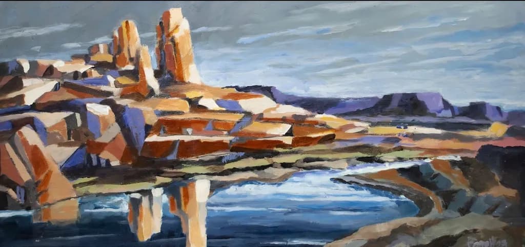 Desert Rock Reflections