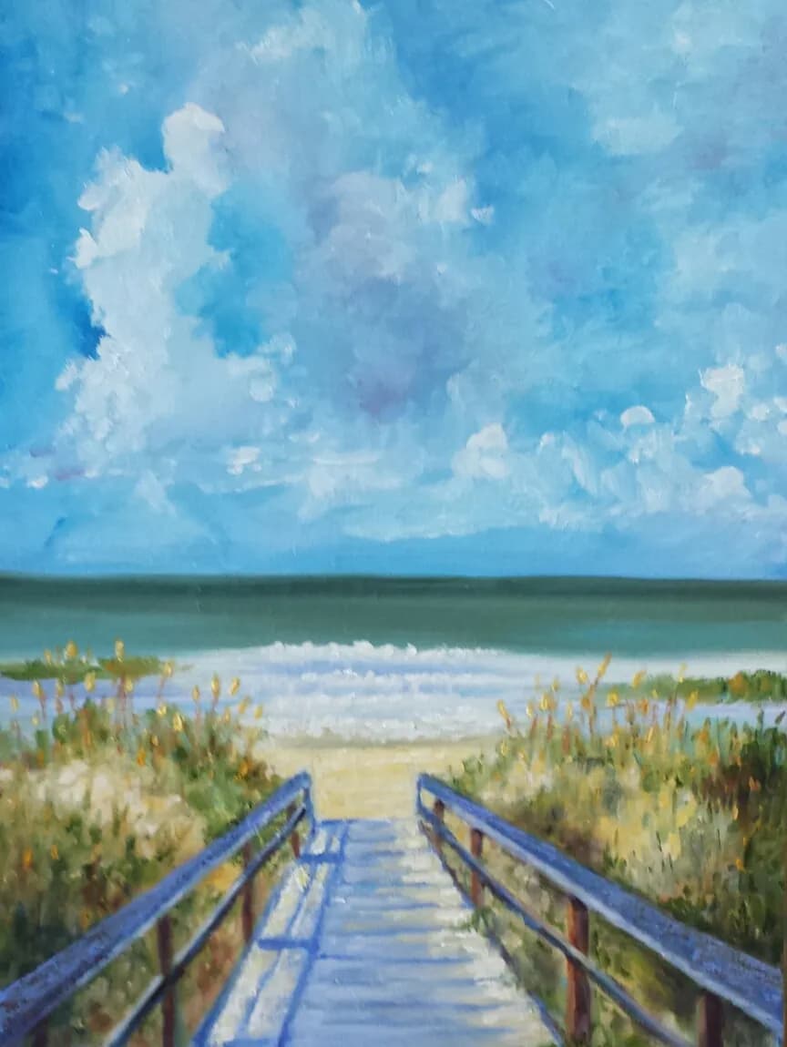 Serenity by the Shore: A Tranquil Path to the Ocean's Embrace