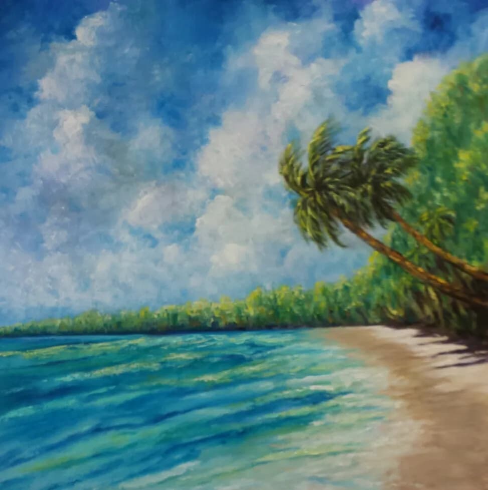 Tropical Serenity: A Coastal Escape Under Vibrant Skies