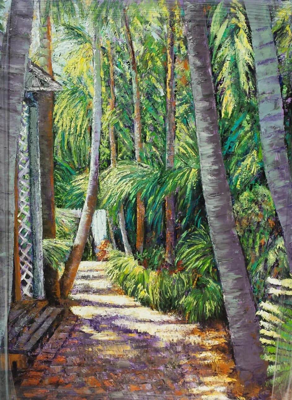 Whispers of the Tropical Pathway: A Lush Journey Through Nature's Embrace