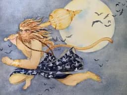 Hanuman’s Moonlit Flight