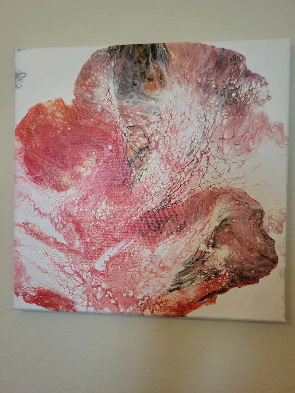 Whispers of Crimson: A Fluid Dance of Color and Emotion