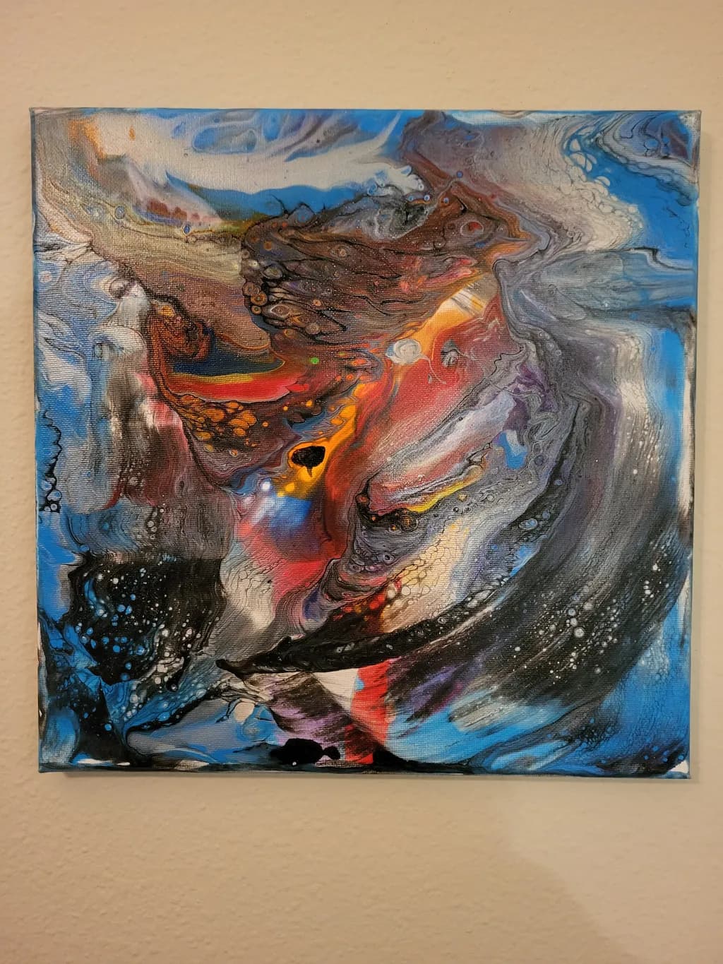 Vibrant Swirls of Emotion: An Abstract Journey Through Color and Texture