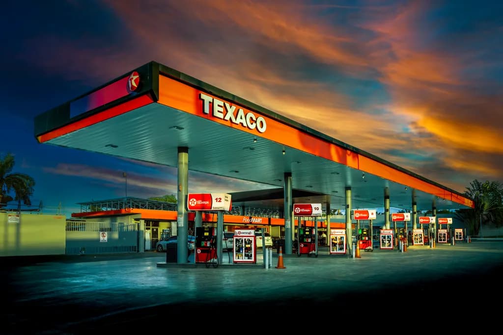 Evening Fuel Stop