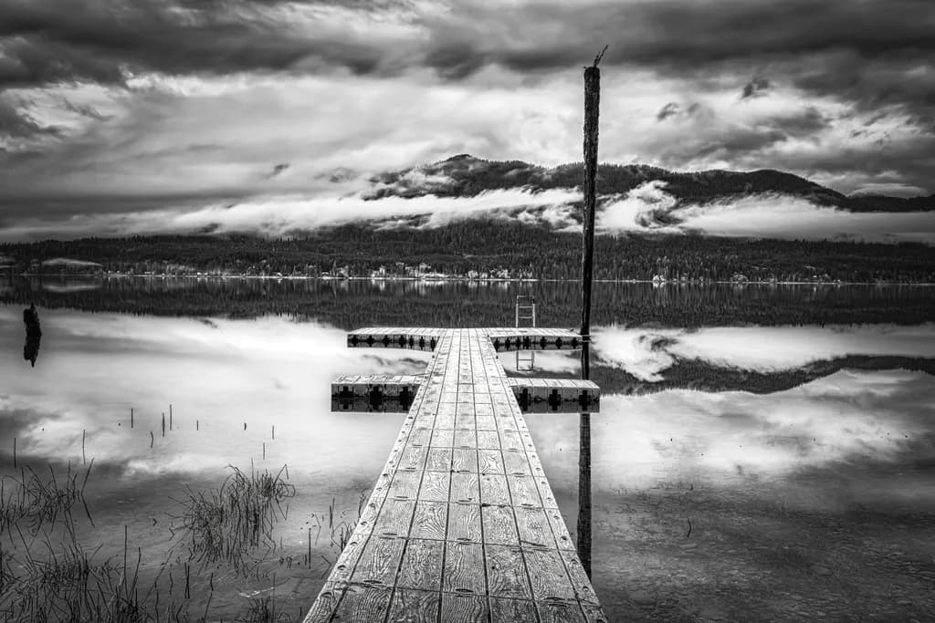 Lake Dock Reflection