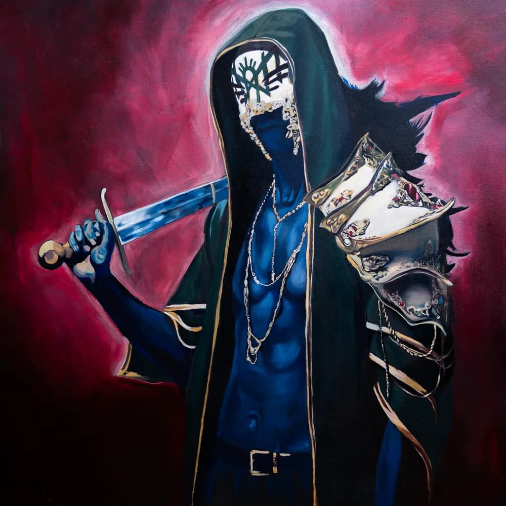 Shadowed Warrior: The Mystical Guardian with a Blade