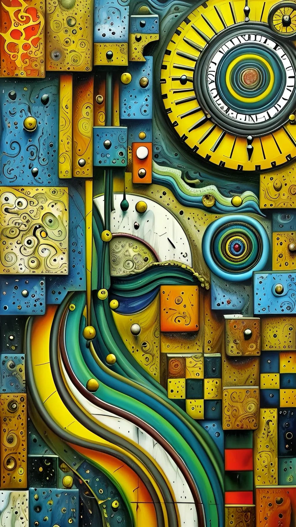 VIBRANT GEOMETRY: A DYNAMIC DANCE OF COLOR AND TEXTURE FOR YOUR SPACE