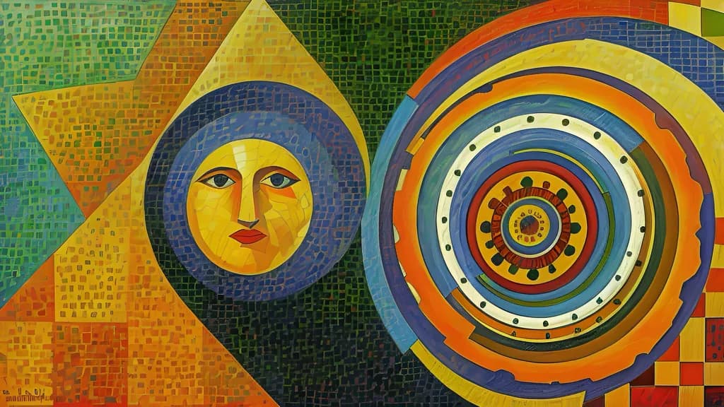 Vibrant Harmony: An Abstract Journey Through Color and Form