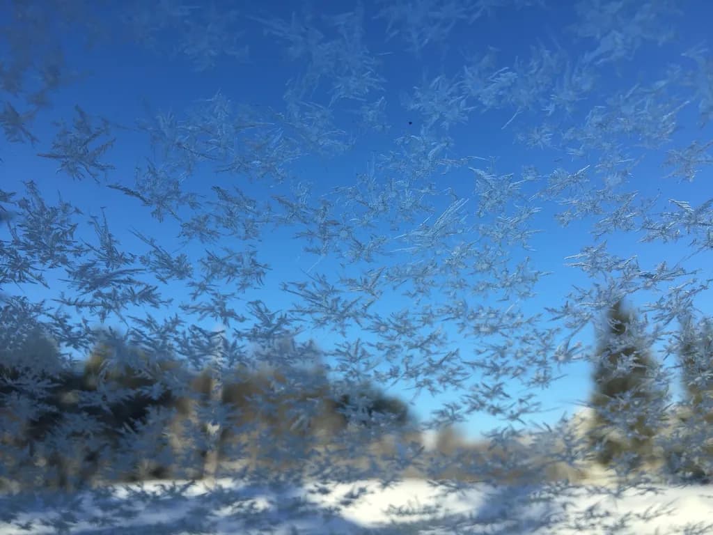 Snowflakes on Window Norway
