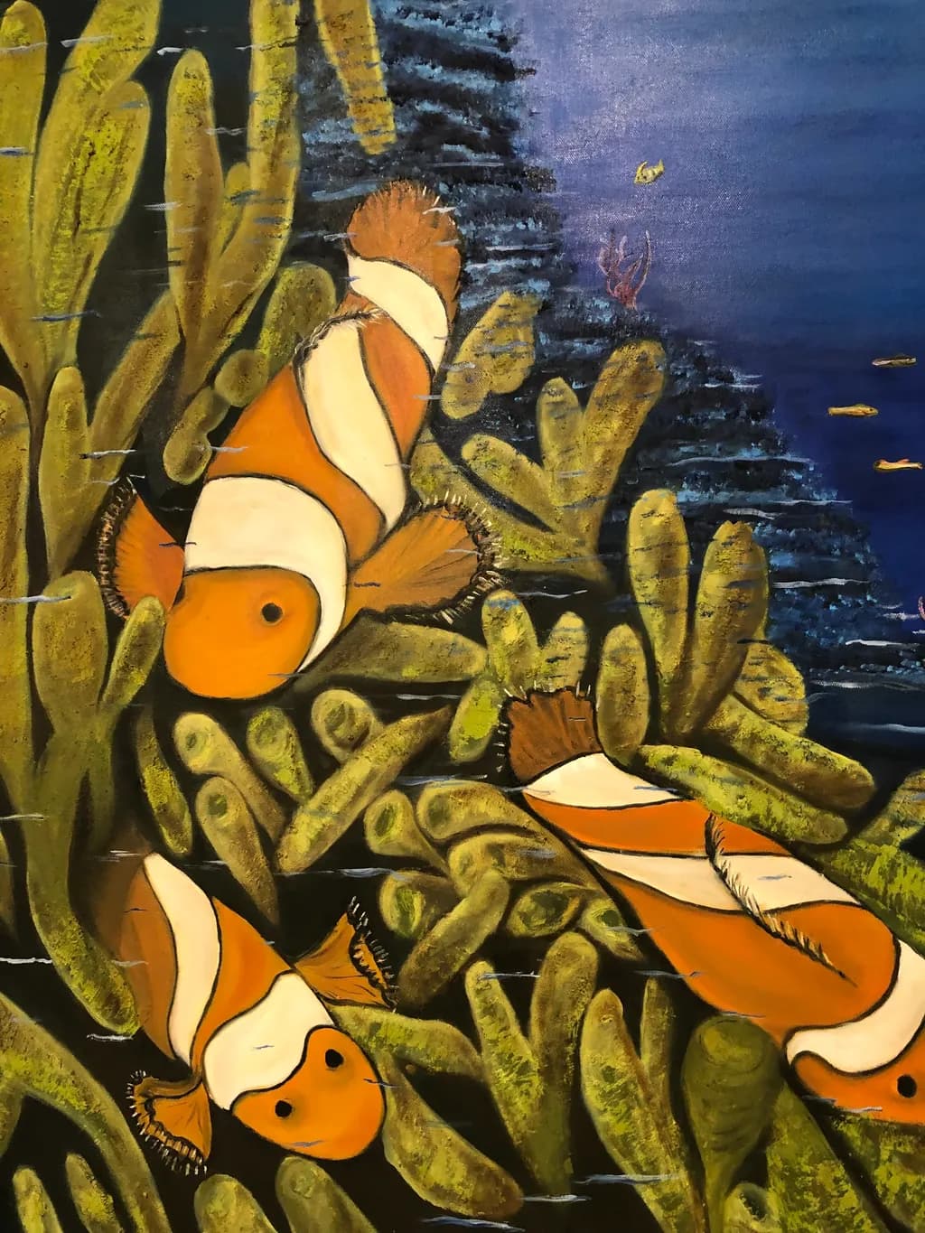 Vibrant Underwater Harmony: Clownfish Among Coral Reefs