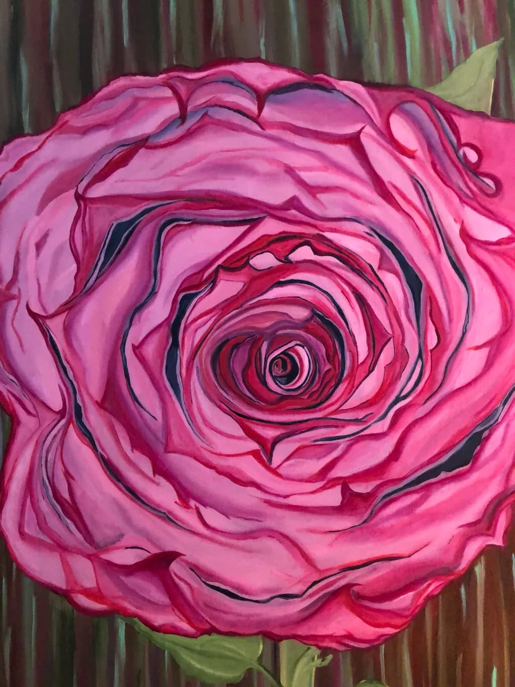 Vibrant Pink Rose: A Floral Embrace of Nature's Beauty